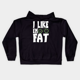 I Like 'Em Fat Bike Lovers of Fat Bikes Kids Hoodie